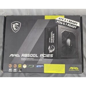MSI MAG A850GL PCIE5 850W ATX 3.1 80+ Gold Fully Modular Sealed
